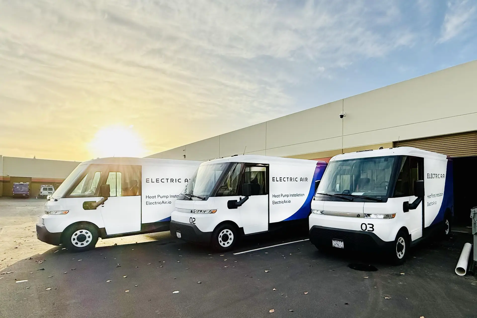 Electric Air fleet vans — Electric Air, serving Pinole, CA
